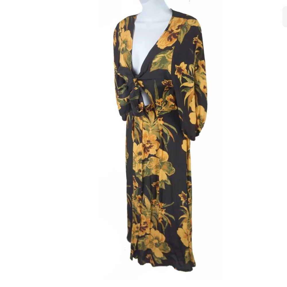 NWT Free People Faithful The Brand Oliveria Midi Dress Size XL - Picture 3 of 9
